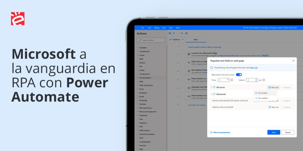 Microsoft a la vanguardia en RPA con Power Automate